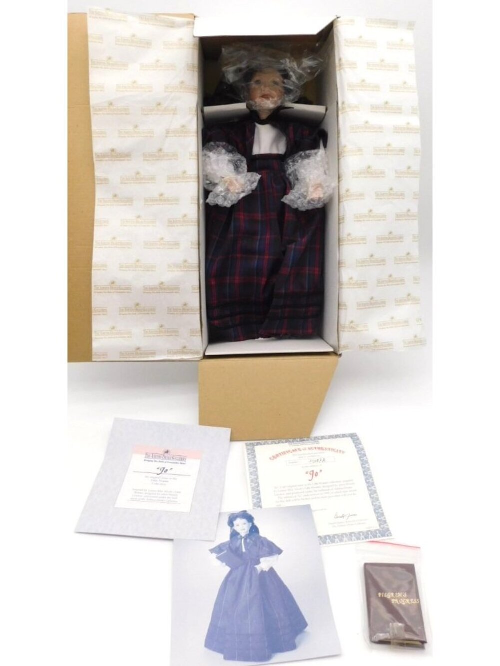 Little Women Jo Doll Ashton Drake Galleries Box COA Louisa May Alcott 15"